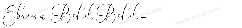 Ebrima BoldBold字体转换